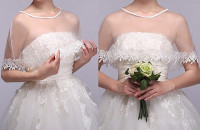 POROČNI ČIPKASTI BOLERO - NOV!