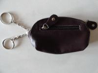 Usnjena torbica za ključe brown. Nova