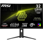 31,5-palčni (80 cm) TFT MSI MAG 321CUPDFDE ukrivljen UHD 160 Hz črne b