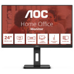60,5 cm/24 palcev AOC 24E3QAF Full HD IPS 4 ms HDMI VGA DP LS Črna