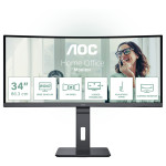 86,4 cm/34 palcev (3440 x 1440) AOC CU34P3CV 21:9 VA 1 ms 100 Hz HDMI