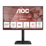 AOC 60,5 cm (23,8") 24E4CV 16:09 HDMI+DP+USB-C Lift črne barve