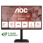 AOC 68,6 cm (27") 27E4U 16:09 VGA+HDMI+DP+USB IPS črne barve