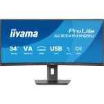 IIYAMA 86,7 cm (34") XCB3494WQSU-B1 21:9 2xHDMI+DP+USB ukrivljen