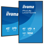 iiyama LH4375UHS-B2AG digitalni oglasni zaslon 108 cm 4K UHD 24/7