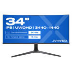 JAPANNEXT 86,4 cm JN-IPS340UWQHD60C-C65W-HS ukrivljen UWQHD