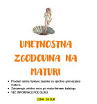 ZAPISKI UMETNOSTNA ZGODOVINA NA MATURI