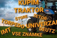 KUPIM TRAKTOR IN OSTALO KMETIJSKO MEHANIZACIJO