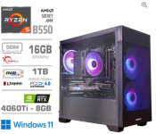 Računalnik MEGA MT S7X R5-5600X/RTX4060Ti-8GB/Windows PRO