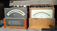 Watt in Amper meter iz pedesetih let 19. stoletja