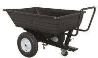 Prikolica samokolnica 2v1 225 kg plastična PVC kiper vrtni traktor