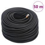 vidaXL Hibridna zračna cev črna 0,6" 50 m guma in PVC