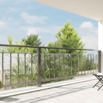 vidaXL Prozorna ponjava z očesci 1x10 m PVC