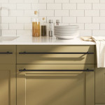 vidaXL Ročaji za omarico 10 kosov črni 480 mm nerjaveče jeklo