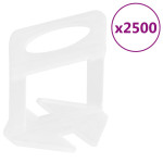 vidaXL Sponke za izravnavo ploščic 2500 kosov 2 mm