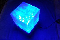 LED Cube 4x4x4 Luč Party svetlobni efekt Modra LED kocka USB & 9V vhod