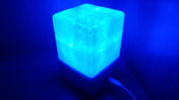 LED cube, kocka 4x4x4, modra LED efekt