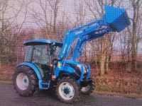 solis traktor 75 z nakladačem z kiblo in paletne vilice