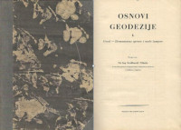 Osnovi geodezije. 1, Uvod / Nikola Neidhardt