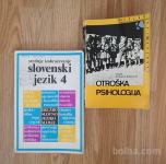 Uporabni knjigi SLOVENSKI JEZIK 4 in OTROŠKA PSIHOLOGIJA