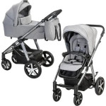 Otroški voziček-Baby Design Husky 2V1 Silver Grey