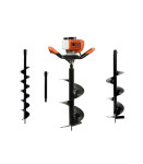 GEKO G84020 Bencinski vrtalnik za zemljo + svedri (10 cm, 20 cm, 30 cm