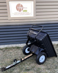 Prikolica samokolnica 2v1 225 kg plastična PVC kiper vrtni traktor