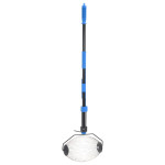 vidaXL Pobiralec oreščkov moder 127 cm jeklo