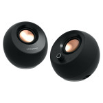 Creative Labs Pebble Pro (črna, vtičnica, USB-A/C, Bluetooth, digitaln