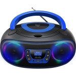 Denver DAB+ Boombox z DAB+/FM radiem, funkcijo Bluetooth, modre barve
