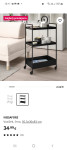 IKEA Nissafors kuhinjski/kopalniški voziček