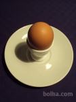Posodica-kozarček za mehko kuhana jajčka + krožnički