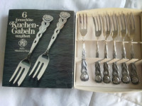 Srebrne vilice za pecivo prodam
