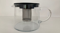 Steklen čajnik z inox mrežico/filtrom 0,6L