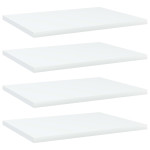 vidaXL Dodatne police za omaro 4 kosi bele 40x30x1,5 cm iverna plošča