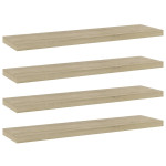 vidaXL Dodatne police za omaro 4 kosi sonoma hrast 40x10x1,5 cm