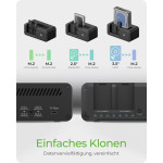 ICY BOX IB-2924MSCL-C31 USB-C 3.2 klonirajoča in priklopna postaja za