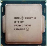 Intel Core i5 6400 | 4-jedrni | 4-nitni | LGA 1151 | 3.30 GHz | 65W |