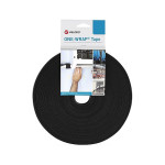 VELCRO One Wrap Band kabelski trak 10 mm, ognjevaren, črn, 25 m