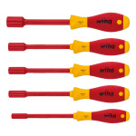 Wiha 322K5 SoftFinish electric izoliran set izvijačev z 5 nasadnimi kl