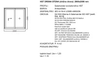 HST DRSNA STENA (DVIŽNO DRSNA) - ANTRACIT/BELA BARVA