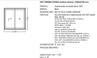 HST DRSNA STENA (DVIŽNO DRSNA) - BELA BARVA