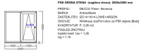 PSK DRSNA STENA (NAGIBNO DRSNA) - ANTRACIT/BELA BARVA