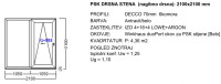 PSK DRSNA STENA (NAGIBNO DRSNA) - ANTRACIT/BELA BARVA