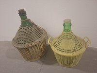 2 x Flaškon s PVC pletenko