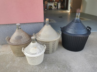 Flaškon/pletenka steklena