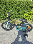 Btwin otroško kolo s pomožnimi kolesi14 col, Btwin Monsters 14.