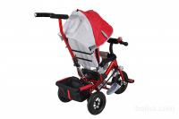 Otroški trikolesnik športni voziček kolo poganjalček 5 v 1