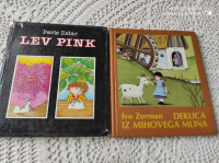 Knjiga Lev Pink, l.1983 in knjiga Deklica iz Mihovega mlina, l.1982