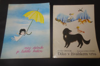 Knjigi DIKO V žIVALSKEM VRTU in MOJ DEŽNIK JE LAHKO BALON, 1979